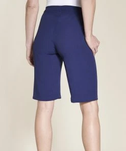 Ladies Crinkle Bermuda Shorts -Damart shop 07526 08130 D 2 HD 3