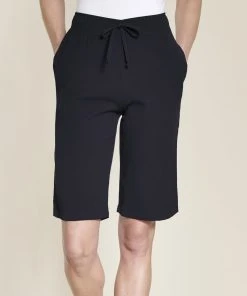 Ladies Crinkle Bermuda Shorts -Damart shop 07526 17010 D 1 HD 3