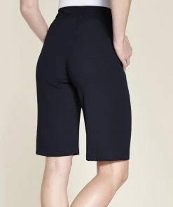 Ladies Crinkle Bermuda Shorts -Damart shop 07526 17010 D 2 HD 3