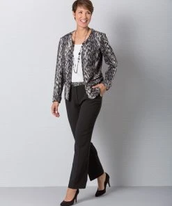 Wide-Leg Crêpe Trousers -Damart shop 12342 17010 D 1 HD 3