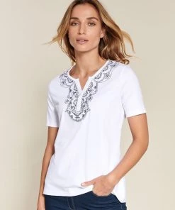 Collar Detail Top -Damart shop 17796 01012 D 1 HD 3