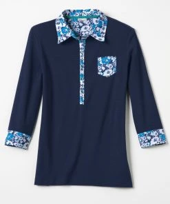 Print Collar Polo -Damart shop 17801 08130 D 1 HD 3