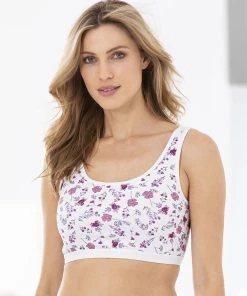 Pack Of 2 Cotton Rich Bra Tops -Damart shop 20029 06202 F 1 HD 3