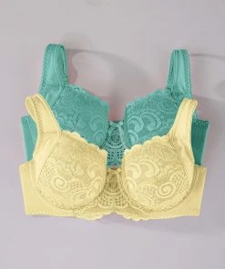 Pack Of 2 Underwired Lacy Bras -Damart shop 20111 03036 D 2 HD 3