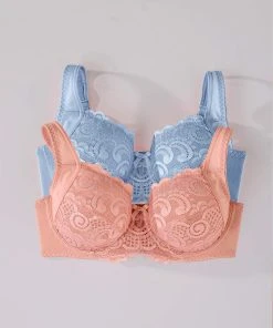 Pack Of 2 Underwired Lacy Bras -Damart shop 20111 04026 D 2 HD 3