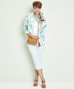 Ladies Cotton Stretch Cropped Trousers 25 Ladies Cotton Stretch Cropped Trousers -Damart shop 22108 08020 D 1 HD 3