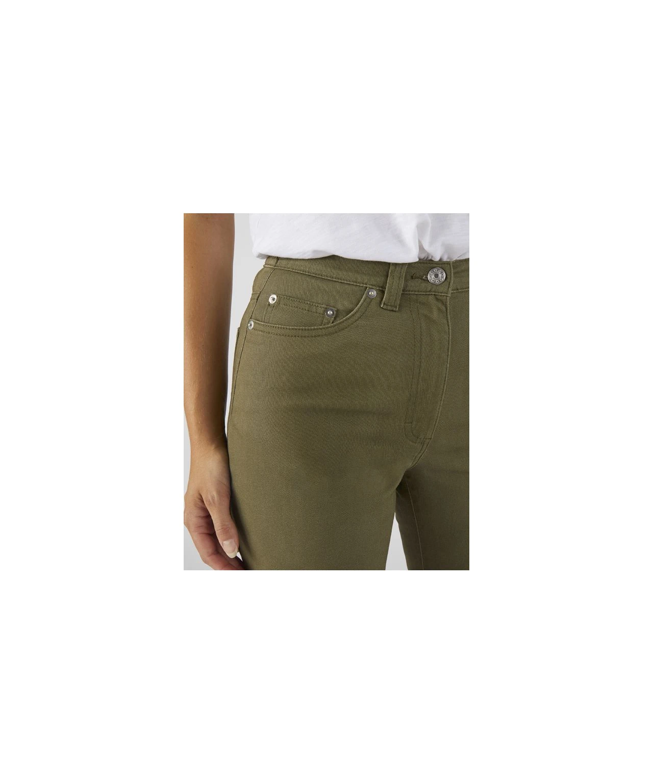 Ladies Cotton Stretch Cropped Trousers 14 Ladies Cotton Stretch Cropped Trousers - Image 12