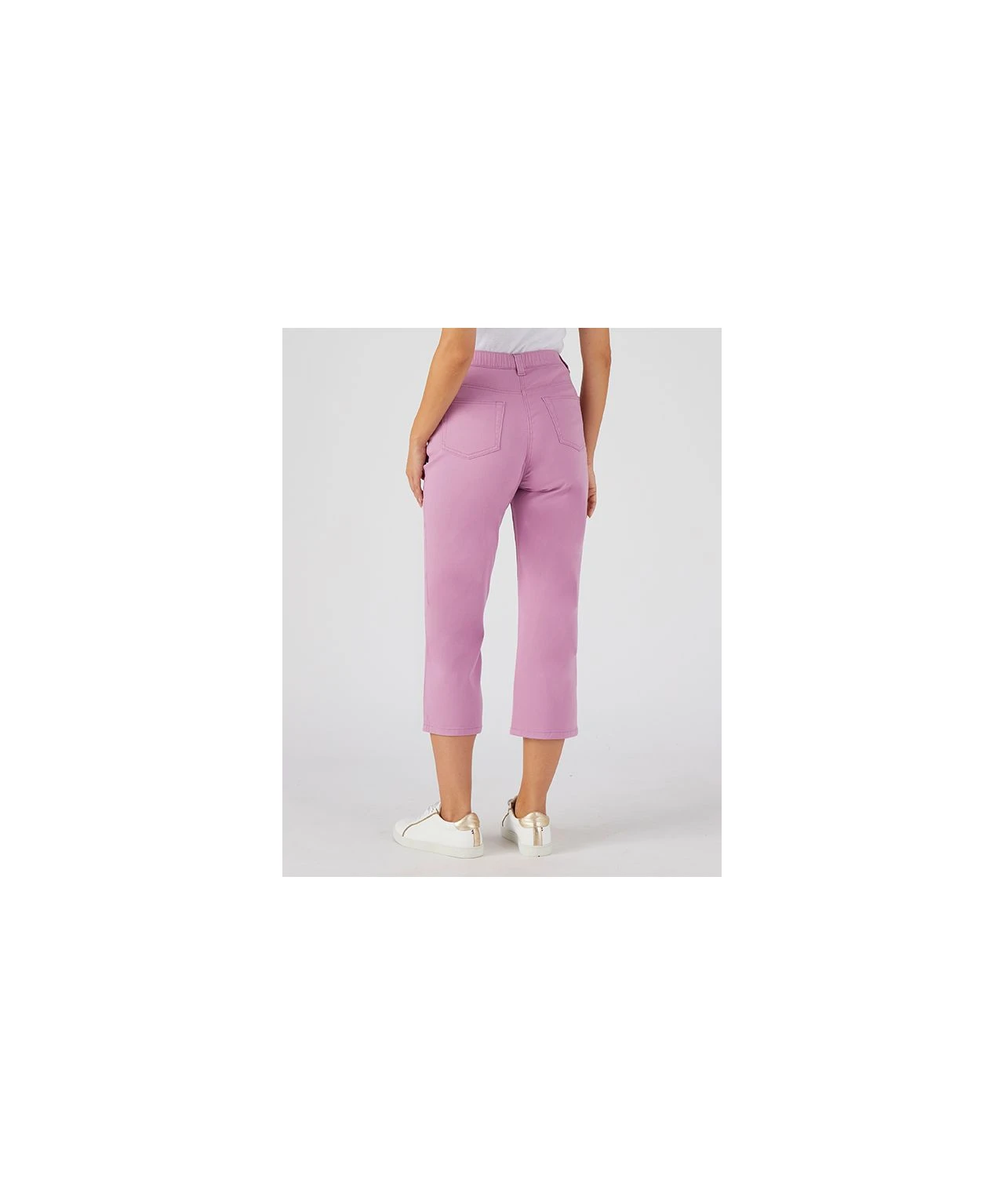 Ladies Cotton Stretch Cropped Trousers 9 Ladies Cotton Stretch Cropped Trousers - Image 7