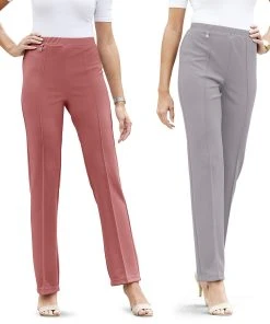 Pack Of 2 Knitted Trousers 16 Pack Of 2 Knitted Trousers -Damart shop 26555 06146 F 1 HD 3