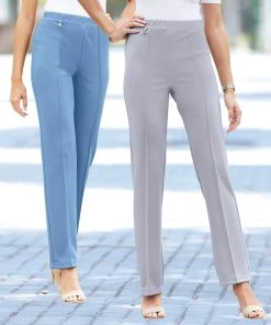 Pack Of 2 Knitted Trousers 19 Pack Of 2 Knitted Trousers -Damart shop 26555 08416 F 1 HD 3