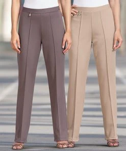 Pack Of 2 Knitted Trousers 18 Pack Of 2 Knitted Trousers -Damart shop 26555 10036 F 1 HD 3