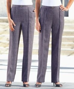 Pack Of 2 Snaffle Trousers -Damart shop 27084 07116 F 1 HD 3