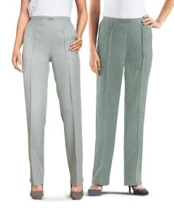 Pack Of 2 Snaffle Trousers -Damart shop 27084 09346 F 1 HD 3