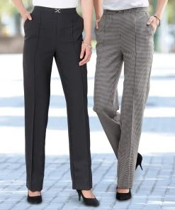 Pack Of 2 Snaffle Trousers -Damart shop 27084 17016 F 1 HD 3