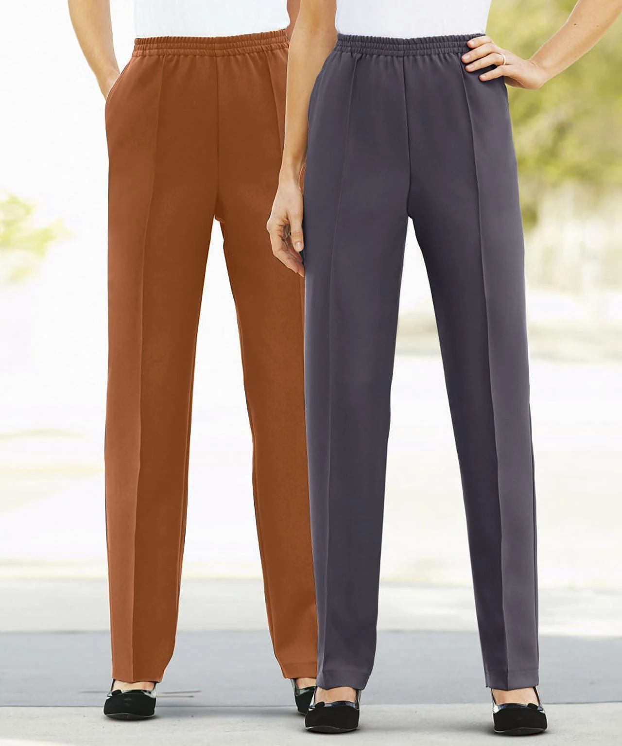 Pack Of 2 Ladies Pull-On Trousers 8 Pack Of 2 Ladies Pull-On Trousers - Image 6