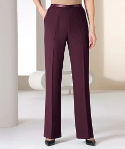 Satin Trim Trousers -Damart shop 29926 07080 F 1 HD 3
