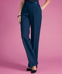 Satin Trim Trousers -Damart shop 29926 08130 F 1 HD 3