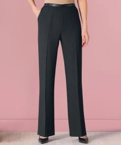 Satin Trim Trousers -Damart shop 29926 17010 F 1 HD 3