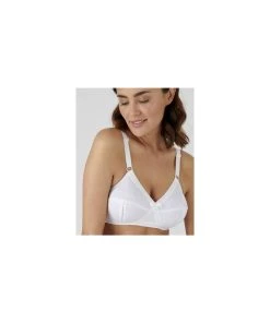 Pack Of 2 Cross-Over Cotton Bras 9 Pack Of 2 Cross-Over Cotton Bras -Damart shop 34246 01010 D 1 HD 3