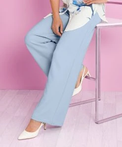 Wide-Leg Trousers -Damart shop 37398 08070 F 1 HD 3