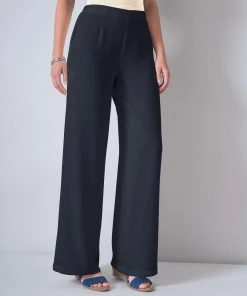 Wide-Leg Trousers -Damart shop 37398 17010 F 1 HD 3