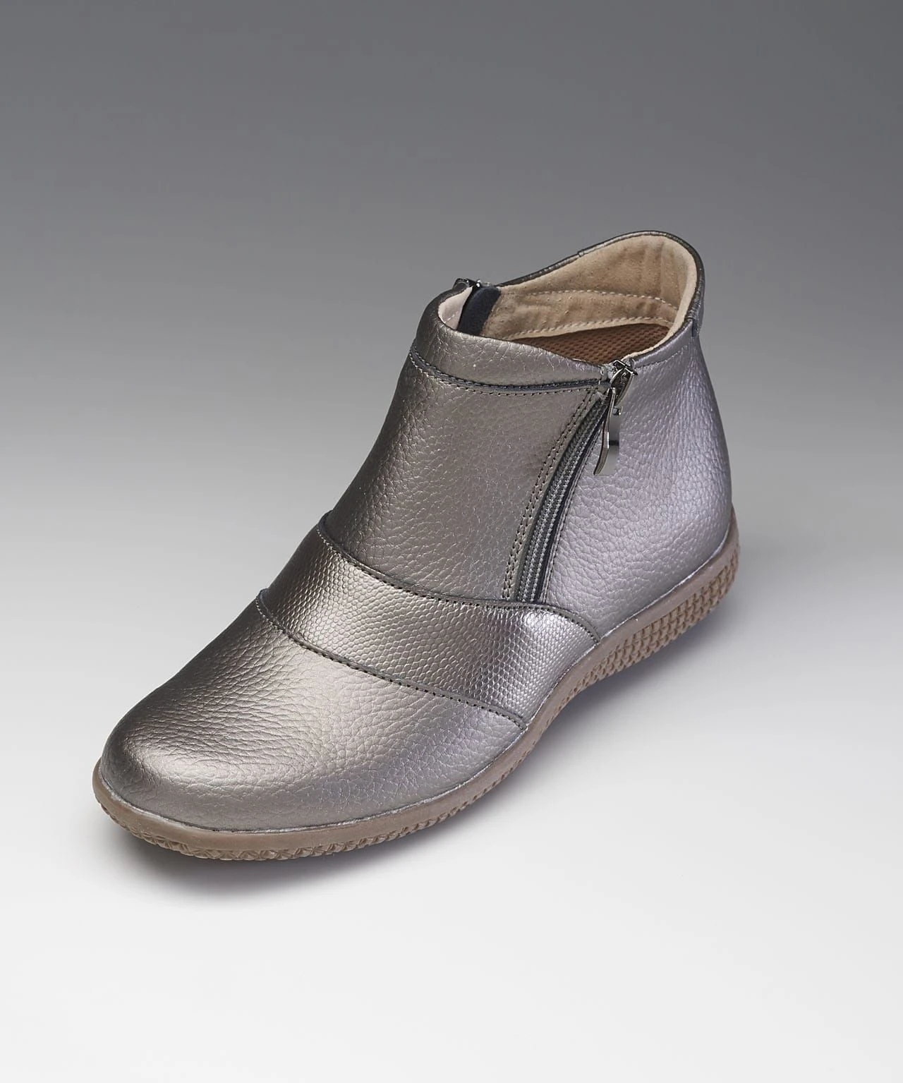 Zip Up Leather Boots 4 Zip Up Leather Boots - Image 2