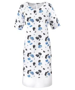 Floral Printed Shift Dress 9 Floral Printed Shift Dress -Damart shop 48341 08412 D 1 HD 3