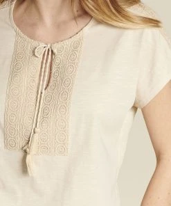 Embroidered T-shirt -Damart shop 49924 02100 D 1 HD 3