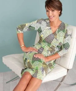 Wrap Style Dress -Damart shop 50407 09172 F 1 HD 3