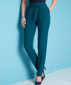 Tie Waist Trousers -Damart shop 52124 08210 F 1 HD 3