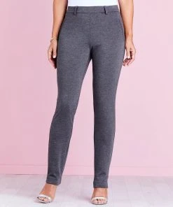 Ponte Tapered-leg Trousers -Damart shop 54420 11011 F 1 HD 3