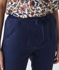 Navy Lyocell Trousers -Damart shop 54542 20641 D 2 HD 3