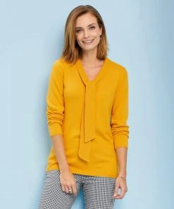 Tie Front Jumper -Damart shop 57224 21416 F 1 HD 3