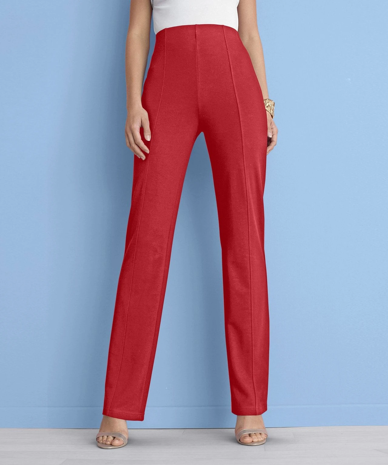 Ponte Straight Leg Trousers 9 Ponte Straight Leg Trousers - Image 7