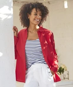 Linen Rich Overshirt -Damart shop 61763 20515 F 1 HD 3