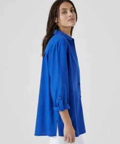 Linen Rich Overshirt -Damart shop 61763 20535 D 2 HD 3