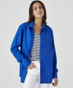 Linen Rich Overshirt -Damart shop 61763 20535 F 1 HD 3