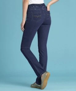 Ladies Denim Pull-On Jeans -Damart shop 61843 08100 F 1 HD 3