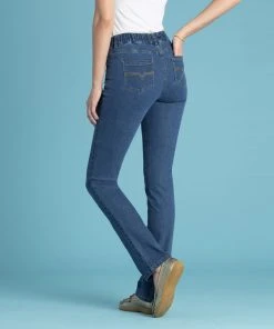 Ladies Denim Pull-On Jeans -Damart shop 61843 08180 D 3 HD 3