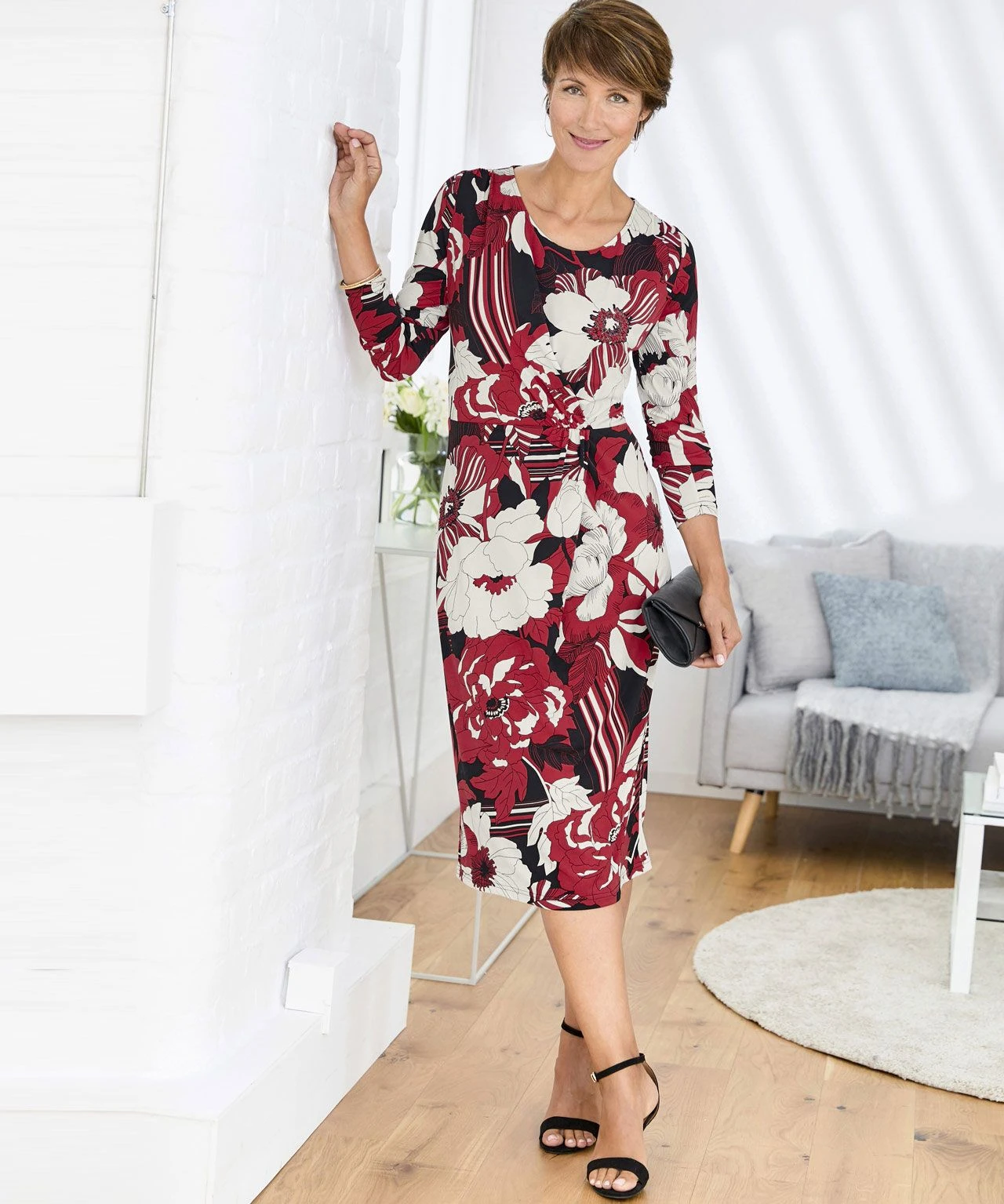 Floral Wrap Printed Dress 4 Floral Wrap Printed Dress - Image 2