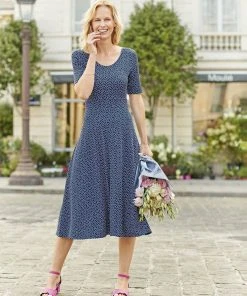Floral Flared Dress 34 Floral Flared Dress -Damart shop 62127 08102 F 1 HD 3