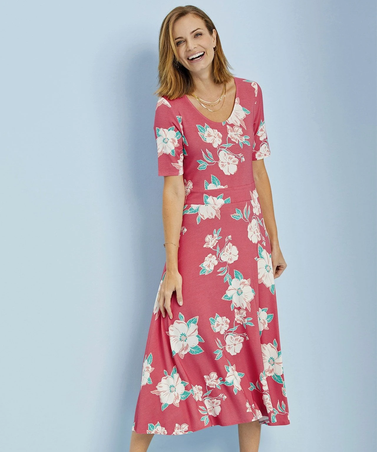 Floral Flared Dress 6 Floral Flared Dress - Image 4
