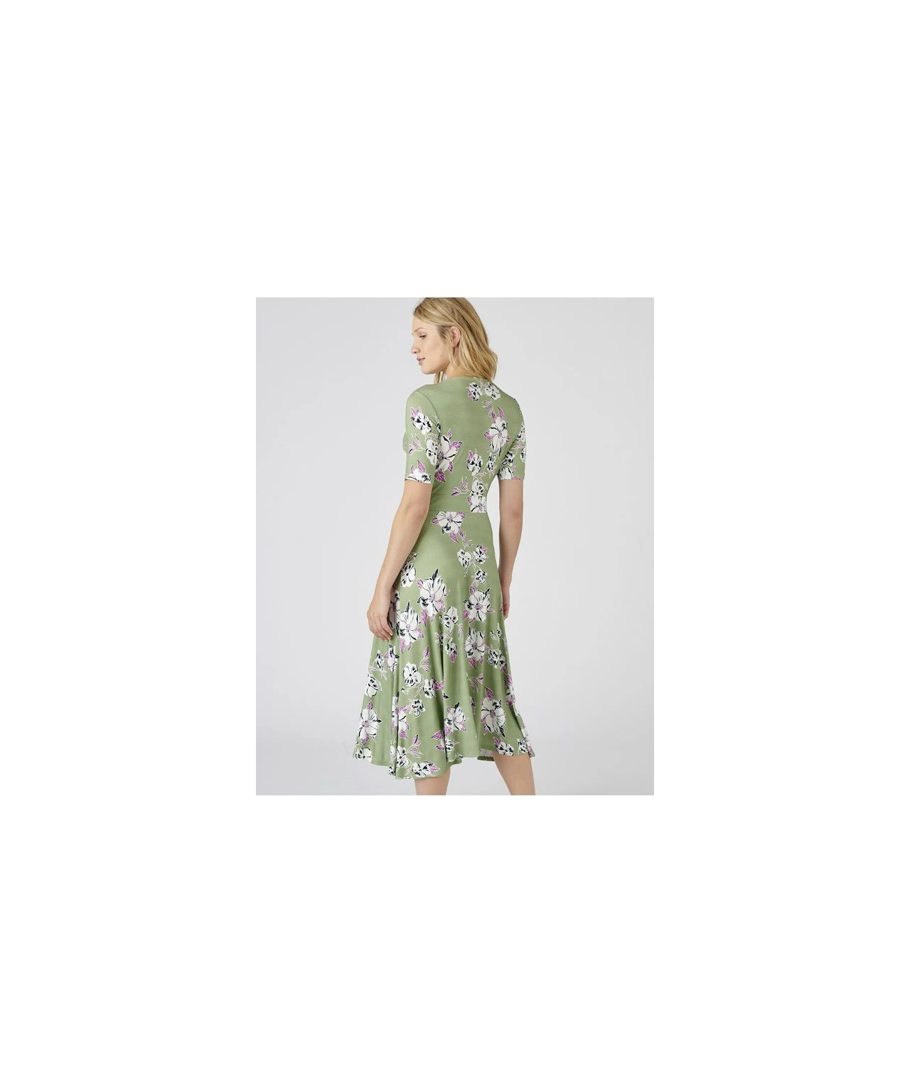Floral Flared Dress 10 Floral Flared Dress - Image 8