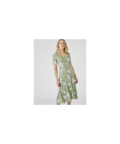 Floral Flared Dress 24 Floral Flared Dress -Damart shop 62127 24024 F 1 HD 3