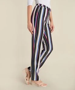 Black Stripe Trousers -Damart shop 62691 17013 B 1 HD 3