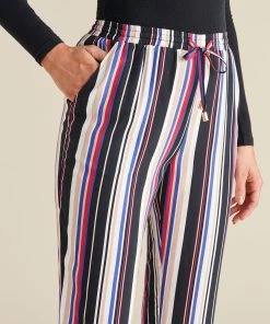 Black Stripe Trousers -Damart shop 62691 17013 D 2 HD 3