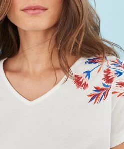 Embroidered T-shirt -Damart shop 63632 01037 D 1 HD 3