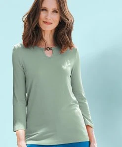 Neck Detail T-Shirt 10 Neck Detail T-Shirt -Damart shop 63634 21687 F 1 HD 3