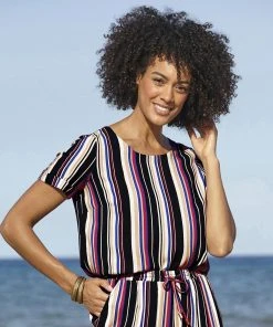 Stripe Blouse 9 Stripe Blouse -Damart shop 63937 17013 D 3 HD 3