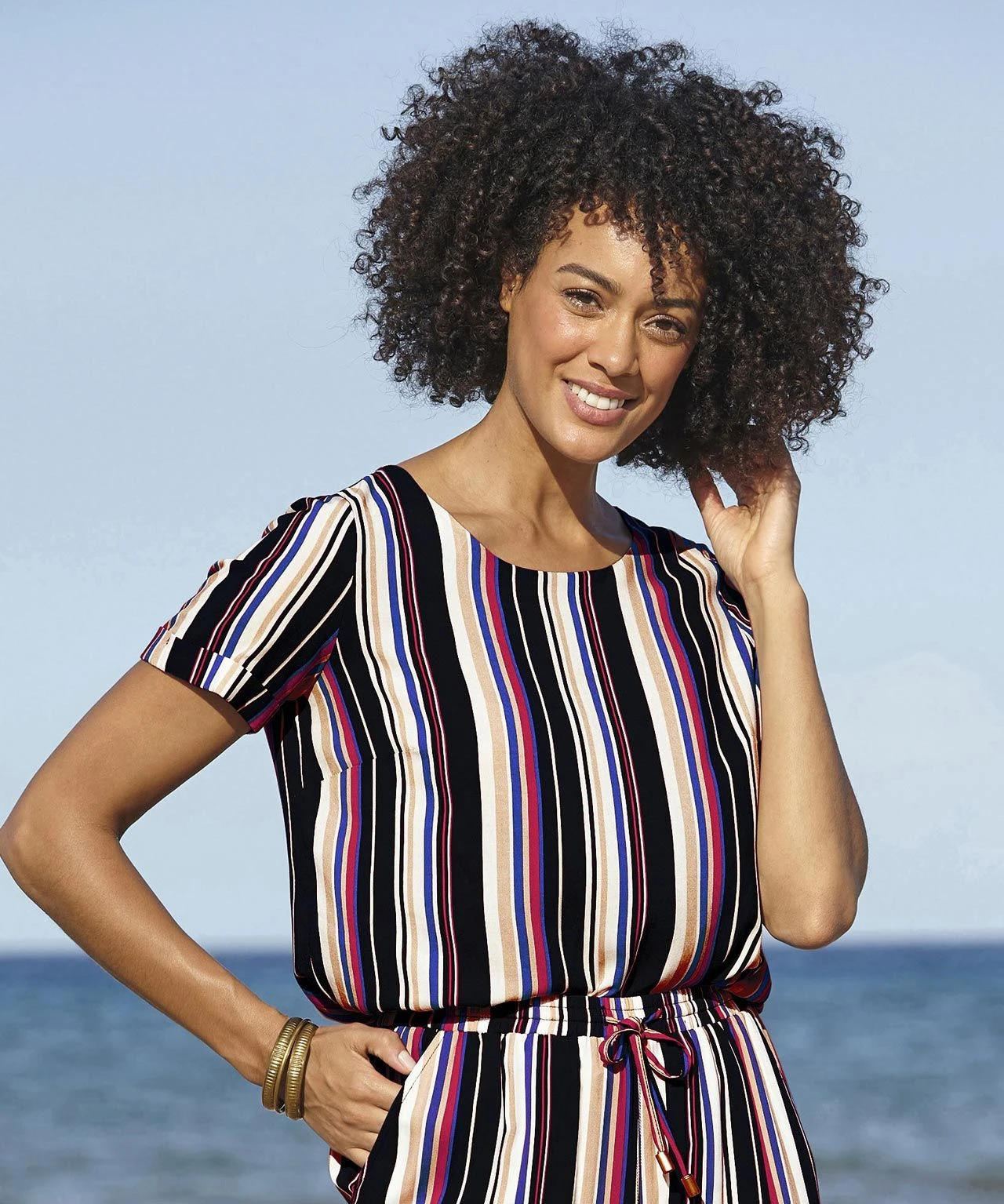 Stripe Blouse 6 Stripe Blouse - Image 4